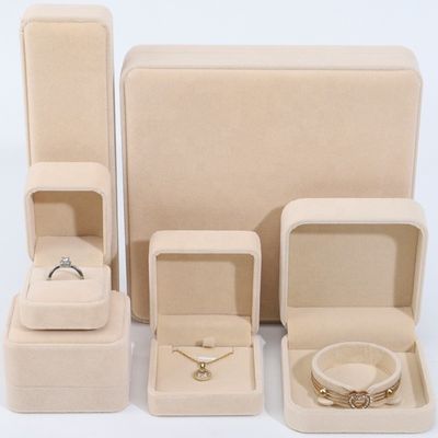 comprar Caixas de presente de jóias vazias de veludo elegante Khaki online manufacture