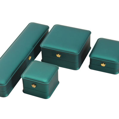 Caixa de jóias de luz LED para Custom Luxury Crown Jewelry Packaging Material de veludo de plástico