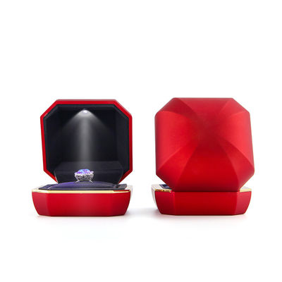 Caixas de jóias de veludo de plástico para Hanhong Pulseira multicolor Brincos Jóias Luz