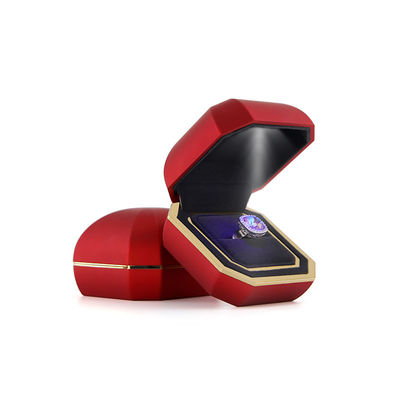 Caixas de jóias de veludo de plástico para Hanhong Pulseira multicolor Brincos Jóias Luz