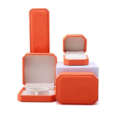 comprar Caixa de jóias de flanelha laranja personalizada perfeita para guardar a sua coleção de jóias online manufacture