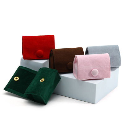 comprar Caixa de jóias de veludo de cor doce para armazenamento personalizado de anéis colares e brincos online manufacture