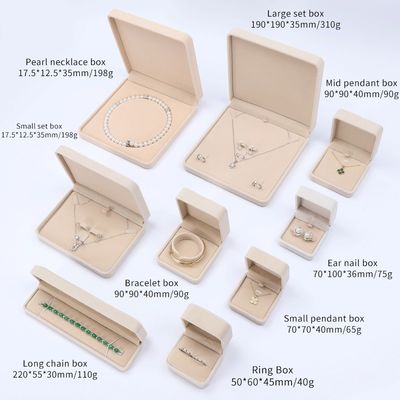 Wholesale Manufacturing Luxury velvet Jewelry Box Personalized Custom logotipo Colarinho Vermelho Pulseira Brincos Anel Embalagem Velvet Jewelry Box