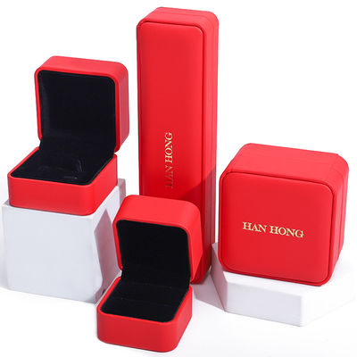 Caixa de embalagem de joias de veludo de luxo personalizada para armazenamento de colar e pulseira da Hanhong