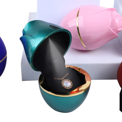 2021 Rose Design LED Light Jewelry Packaging Box para plástico e veludo personalizados