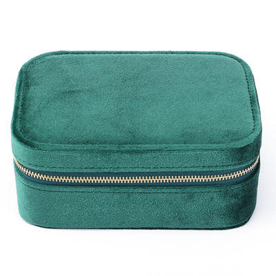 Elegante caixa de armazenamento de jóias de veludo para brincos personalizados colares e anéis mais novo estilo