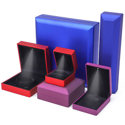 comprar Caixa de embalagem de jóias de logotipo personalizado Hanhong Velvet Stud brincos colar Bracelet Box online manufacture
