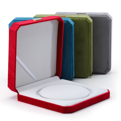 Embalagem personalizada Velvet Pearl Set Metal Display Stand para caixa de segurança de jóias