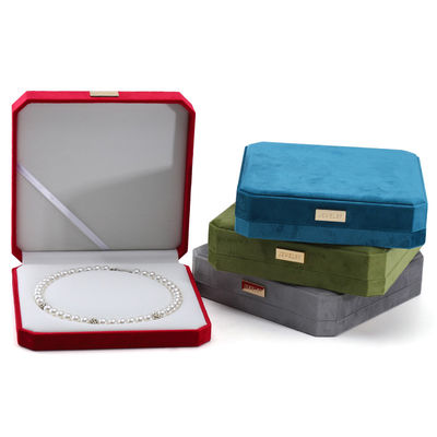 Embalagem personalizada Velvet Pearl Set Metal Display Stand para caixa de segurança de jóias