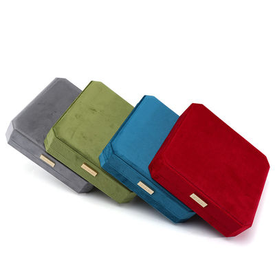 Embalagem personalizada Velvet Pearl Set Metal Display Stand para caixa de segurança de jóias