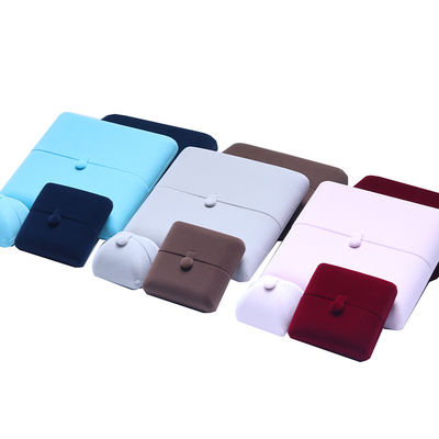 10*10*3cm Hanhong Logotipo personalizado Luxo Embalagem de jóias Caixa Colar de Veludo Anel Pulseira Brincos