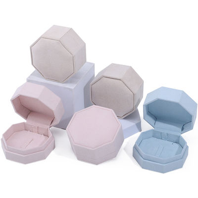 comprar 7Caixa de jóias de veludo de.5 * 7.5cm para colar de logotipo personalizado e conjunto de anéis online manufacture