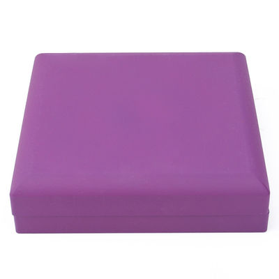 Custom Logo Rectangular Roxo LED caixa de jóias para e varejo em forma de retângulo