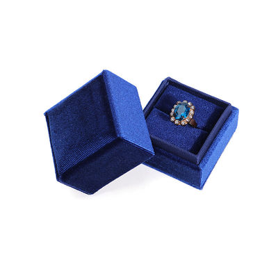 comprar Hanhong Luxury Customized Blue Square Ring Box para Papel de Noivado online manufacture