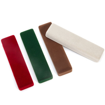 Logotipo Personalização Caixa de embalagem de jóias de veludo para bracelete de grau Anel de colar