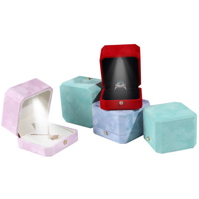 Hanhong Custom Rings Jewelry Box Packaging com tamanho personalizado e logotipo do cliente