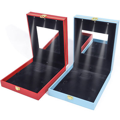 comprar Customized LED Light Jewelry Box for Necklace Earrings Bracelet Set Display online manufacture