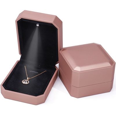 Embalagem de caixa de jóias de luxo LED personalizada para anéis colares pulseiras brincos brincos