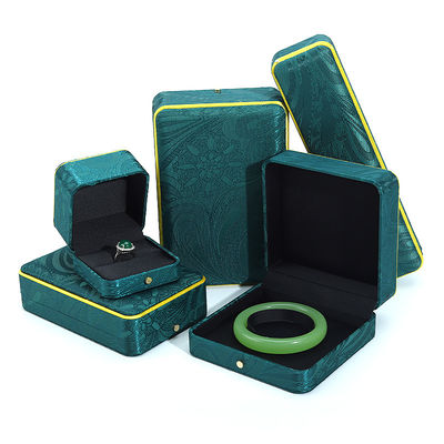 comprar Caixa de jóias verde feita à mão para pulseira colar Stud brincos de luxo Anel Hanhong BH2 online manufacture