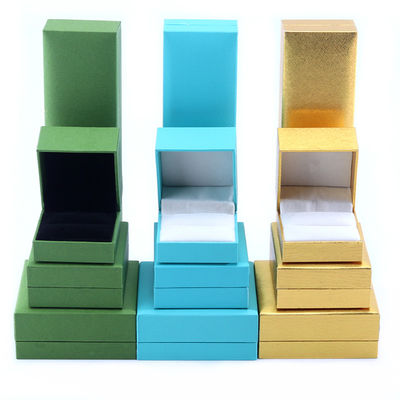 Caixas de jóias Material Papel Veludo Mais recente estilo para brincos Colares e anéis