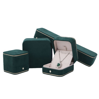 Embalagem de jóias Hanhong Custom Velvet Box para colar Bracelet Brincos e Anel