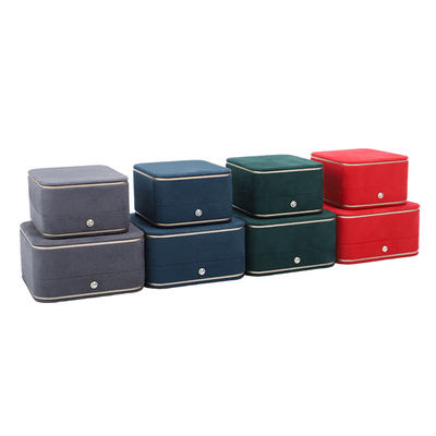 Embalagem de jóias Hanhong Custom Velvet Box para colar Bracelet Brincos e Anel