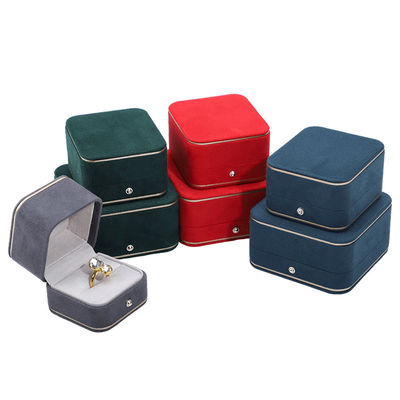 Embalagem de jóias Hanhong Custom Velvet Box para colar Bracelet Brincos e Anel