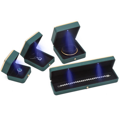 OEM Retângulo LED Caixa de jóias Eco Amigável Para Bracelet Necklace Brincos Anel de embalagem