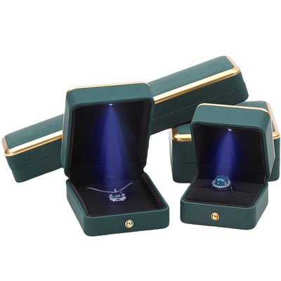 OEM Retângulo LED Caixa de jóias Eco Amigável Para Bracelet Necklace Brincos Anel de embalagem