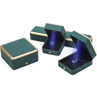 OEM Retângulo LED Caixa de jóias Eco Amigável Para Bracelet Necklace Brincos Anel de embalagem