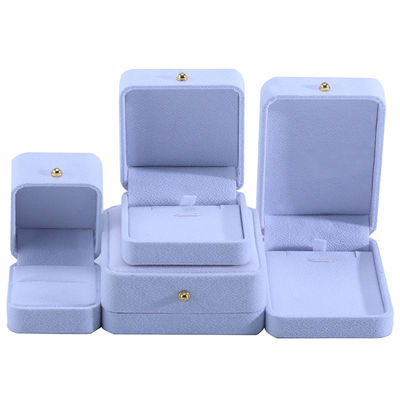 comprar Caixa de embalagem de jóias de veludo branco personalizada para colar Bracelet Stud Anéis de brincos online manufacture