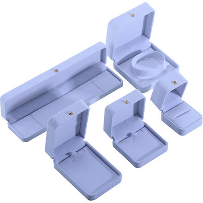 Caixa de embalagem de jóias de veludo branco personalizada para colar Bracelet Stud Anéis de brincos