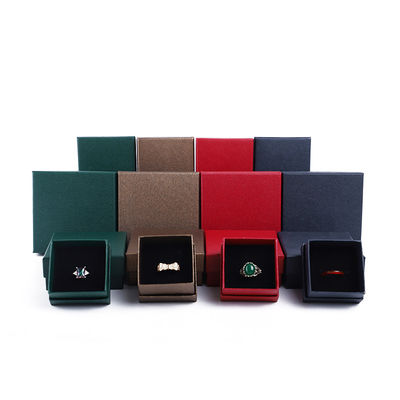 Fabricação por atacado Caixa de jóias de luxo Personalizada Custom High End Colar Bracelet Brincos Anel conjunto de jóias Embalagem tampa de papel de papelão e base Caixa de jóias com logotipo
