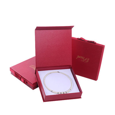 comprar Hanhong Personalizado Tamanho Joias Vermelhas Papel de Papel Caixa de Manga Para Pulseira Colar online manufacture
