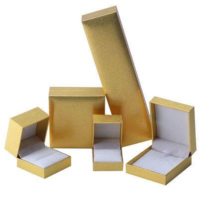Fabricação por atacado Caixa de jóias de luxo Personalizada Custom High End Colar Bracelet Brincos Anel conjunto de jóias Embalagem Papel de cartão flip amarelo Caixa de jóias com logotipo