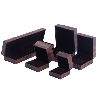 Caixa de joias artesanal de cartão ecológico marrom, caixa de joias personalizável