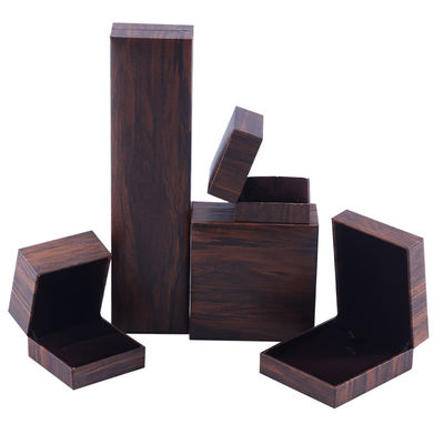 Caixa de joias artesanal de cartão ecológico marrom, caixa de joias personalizável