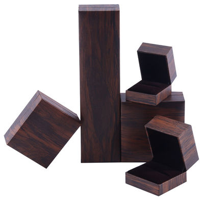 Caixa de joias artesanal de cartão ecológico marrom, caixa de joias personalizável