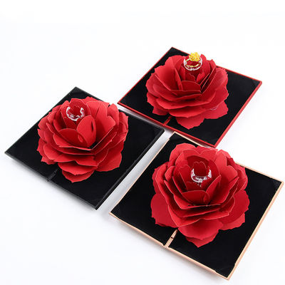 comprar OEM Black Safflower Jewelry Packaging Case Rose Flower Gift Box Para jóias online manufacture