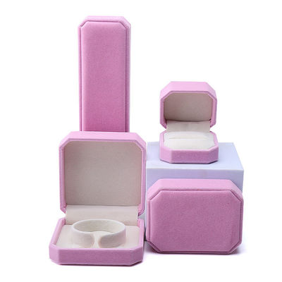 comprar Forma octogonal Flanilha rosa Caixa de jóias para colar Bracelet Ring mais novo estilo online manufacture