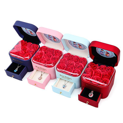 Tamanho personalizado Rosa Imortal Caixa Flor Joalharia Caixa Para Stud Brincos Pendente