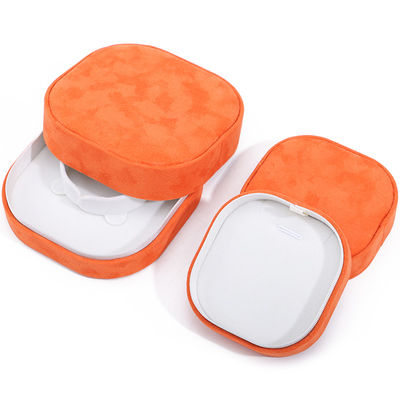 Caixa de jóias de veludo laranja para pulseira colar de pulseira anel por Hanhong Custom Logo