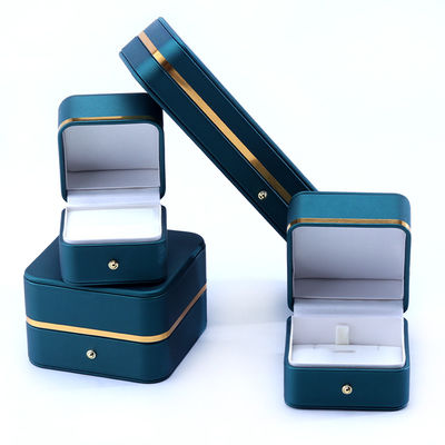 10*10*5,5cm Caixa de joias de couro de luxo feita à mão para acessórios finais Made in Hanhong