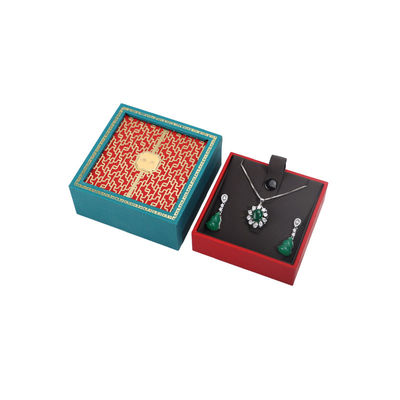 comprar Logotipo personalizado Caixa de jóias de madeira verde Collar e pulseira Caixa de embalagem online manufacture