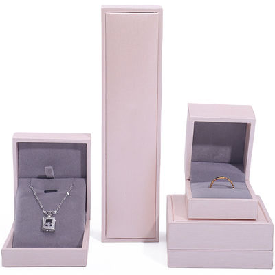 comprar Pink Soft Touch Couro falso Jóias de luxo Armazenamento Embalagem Forro de veludo online manufacture