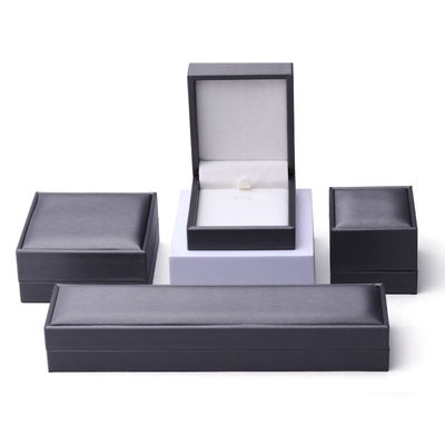 Soft Touch Brush Finishing PU Couro Embalagem de jóias Box Set Organizador de luxo