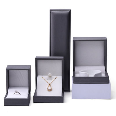 Soft Touch Brush Finishing PU Couro Embalagem de jóias Box Set Organizador de luxo