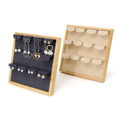 comprar 4x3 Prático Multicelular Jóias De Madeira Display Rack Stand Para Brincos Pendente online manufacture