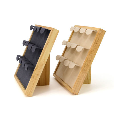 4x3 Prático Multicelular Jóias De Madeira Display Rack Stand Para Brincos Pendente