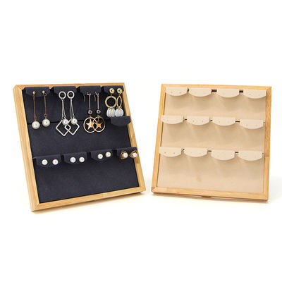 4x3 Prático Multicelular Jóias De Madeira Display Rack Stand Para Brincos Pendente